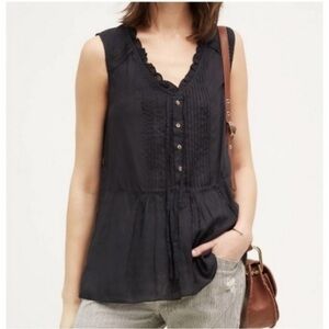 ANTHRO HOLDING HORSES | Faye Top Navy Size 8